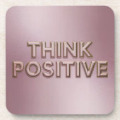 Think Positive Affirmation Onderzetter Set (Voorkant)