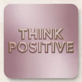 Think Positive Affirmation Onderzetter Set