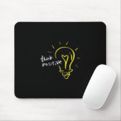 Think Positive – Light Bulb Motivation Mousepad Muismat (Met muis)