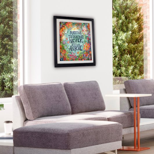  Think Positive Quote Inspirivity Poster