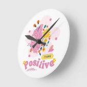 Think Positive Round Clock Ronde Klok (Hoek)