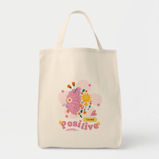 Think Positive Tote Bags Bag (Voorkant)