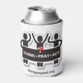 Think+Pray+Act Can Cooler (Blikje Voorkant)