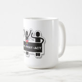Think+Pray+Act Coffee Mug Koffiemok (Voorkant rechts)