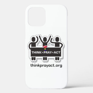 Think+Pray+Act iPhone 12 hoesje