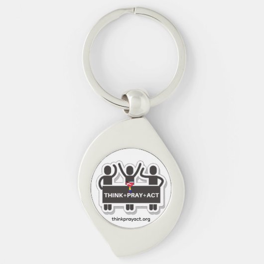 Think+Pray+Act Keychain (Voorkant)