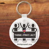 Think+Pray+Act Keychain (Achterkant)