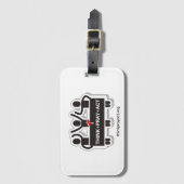 Think+Pray+Act Luggage Tag Bagagelabel (Voorkant (verticaal))