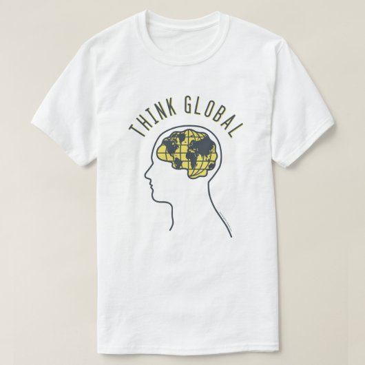 Think Series: Think Global Basic T-shirt (Design voorkant)