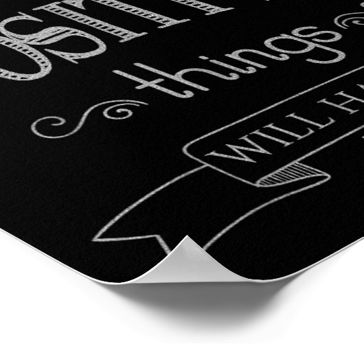 Think Sitive Things Happen Motivational Poster (Hoek)