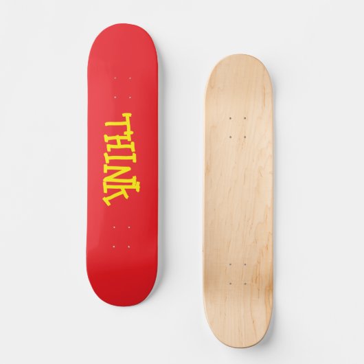 Think Skateboarding deck Persoonlijk Skateboard (Voorkant)