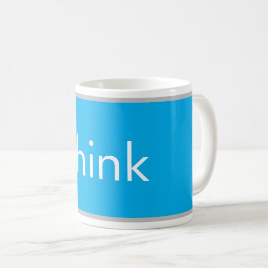 Think Skateboarding Tasse Koffiemok (Voorkant rechts)