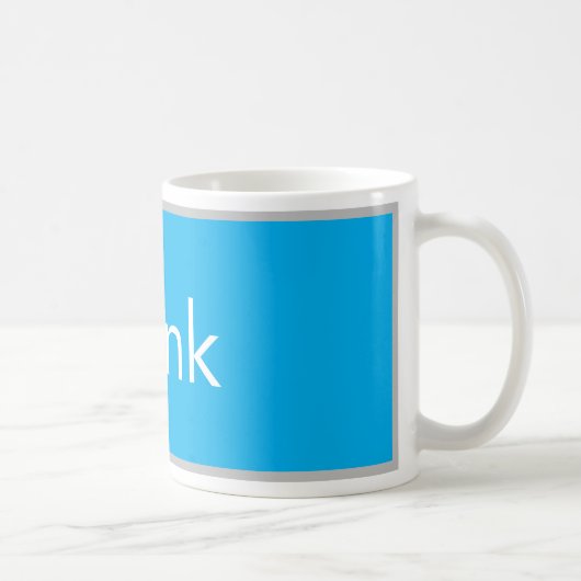 Think Skateboarding Tasse Koffiemok (Rechts)