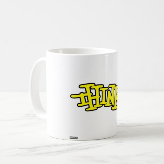 Think Skateboarding Tasse Koffiemok (Voorkant links)