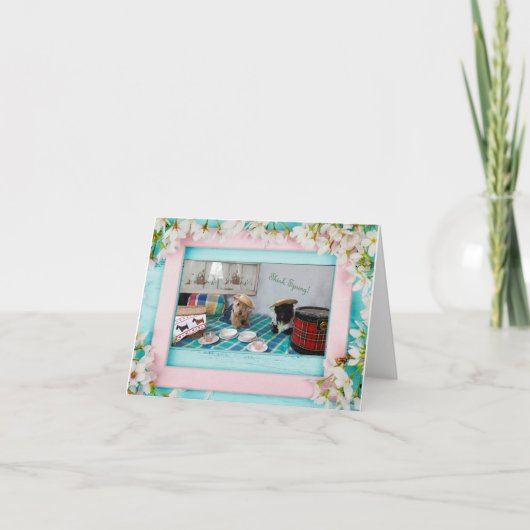 Think Spring Note Card Kaart (Voorkant)