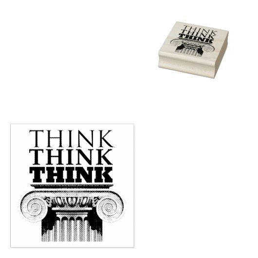 Think Think Think PopSocket telefoon grip Rubberstempel (Gestempeld)