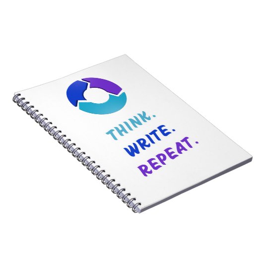 Think. Write. Repeat. Notebook Notitieboek (Rechterzijde)