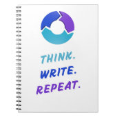 Think. Write. Repeat. Notebook Notitieboek (Voorkant)