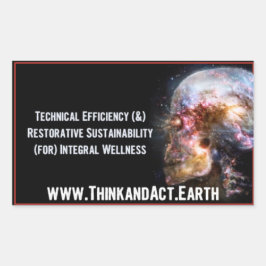 ThinkandAct.Earth "Funthreementals" Rechthoekige Sticker