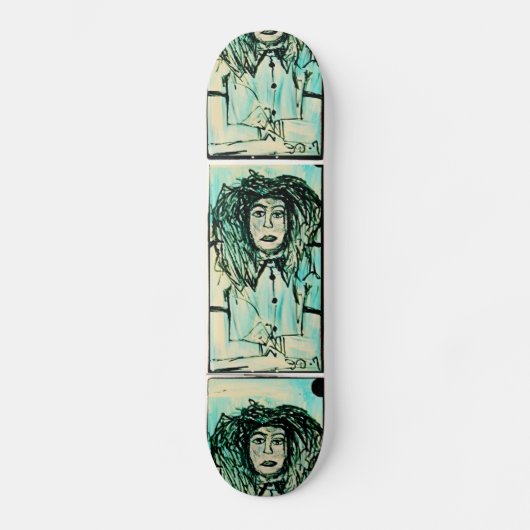 THINKER DREAD GREEN GRAFF PERSOONLIJK SKATEBOARD (Voorkant)