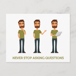 Thinker Guy Briefkaart