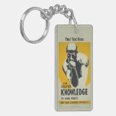 Thinker  Library Poster Illinois WPA Sleutelhanger (Voorkant Links)