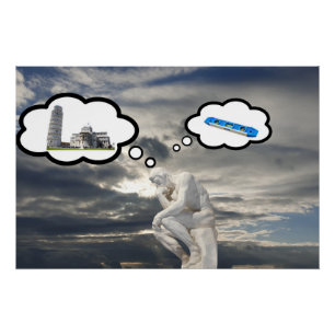 Thinker Perfect Poster