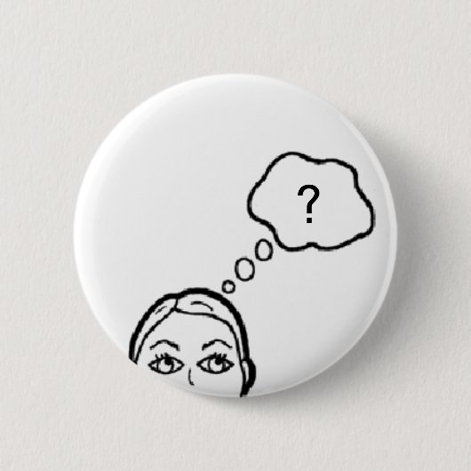 Thinker Pin Ronde Button 5,7 Cm (Voorkant)