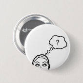 Thinker Pin Ronde Button 5,7 Cm (Voorkant /achterkant)