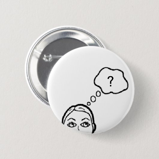Thinker Pin Ronde Button 5,7 Cm (Voorkant /achterkant)