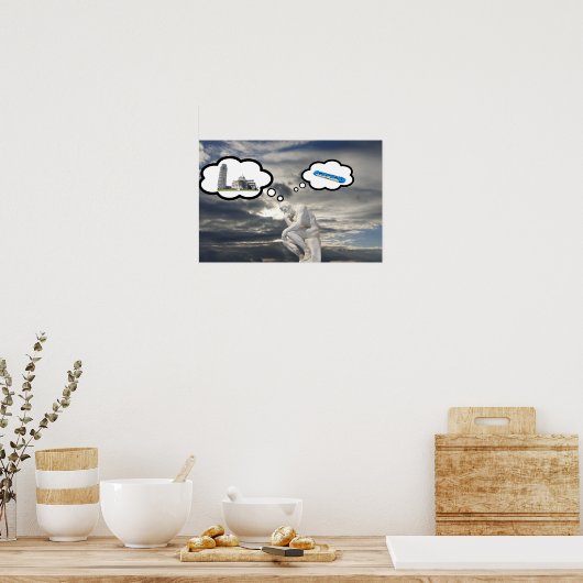 Thinker Poster (Keuken)