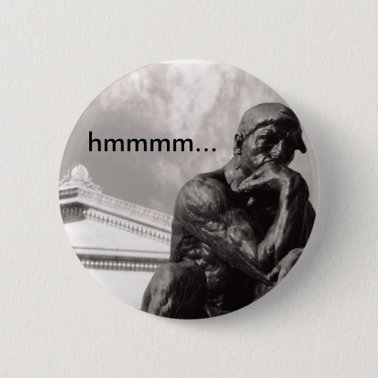 Thinker Ronde Button 5,7 Cm (Voorkant)