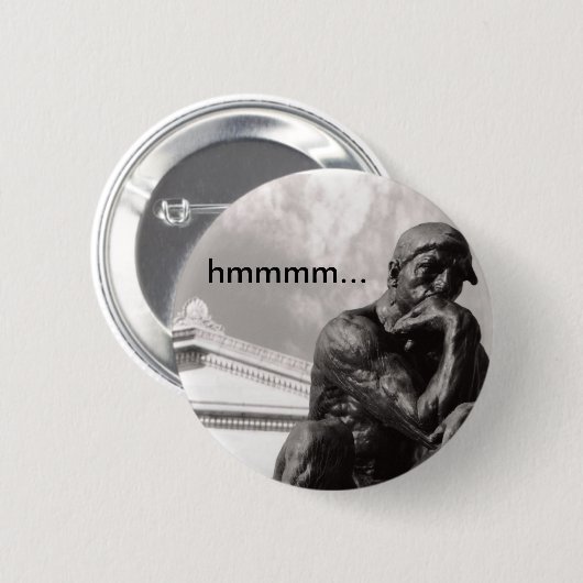 Thinker Ronde Button 5,7 Cm (Voorkant /achterkant)