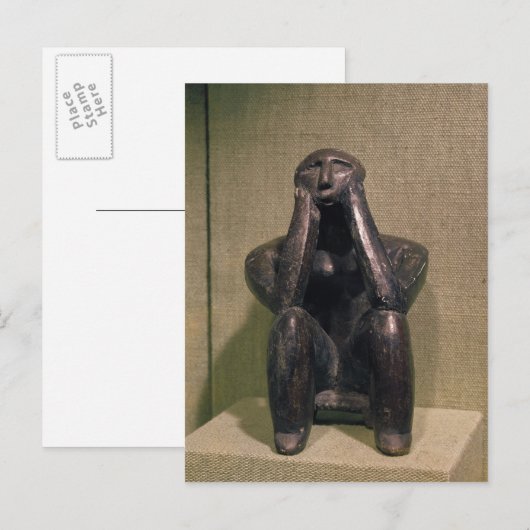 Thinker van Cernovoda, Hamangia Culture Briefkaart (Voorkant / Achterkant)