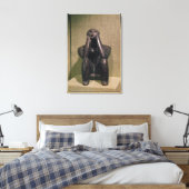 Thinker van Cernovoda, Hamangia Culture Canvas Afdruk (Insitu (Slaapkamer))