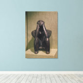 Thinker van Cernovoda, Hamangia Culture Canvas Afdruk (Insitu (Houten vloer))