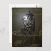 Thinker Wizard Briefkaart (Voorkant / Achterkant)