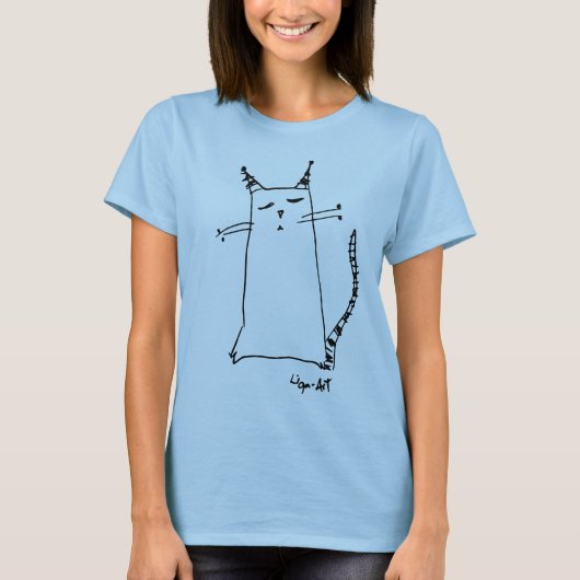 Thinkful cat T-Shirt (Voorkant)