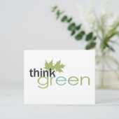 ThinkGreen Briefkaart (Staand voorkant)