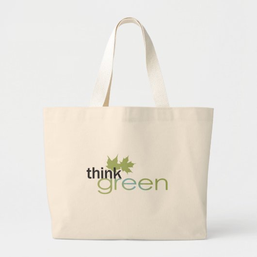 ThinkGreen Grote Tote Bag (Voorkant)