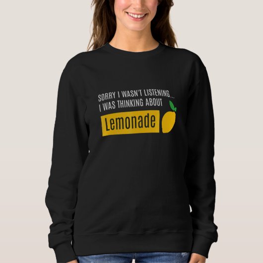 Thinking About Summer Lemonade Citrus Fruit Trui (Voorkant)