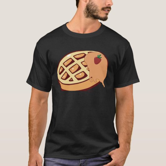Thinking About Waffles Delicious Waffle Chef T-shirt (Voorkant)
