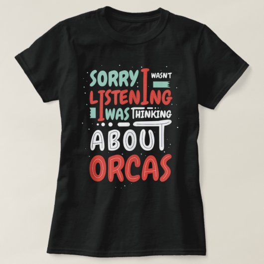 Thinking About Whales Cute Orcas Nature Tank Top (Design voorkant)