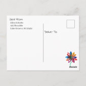 Thinking About You | Saying Hi Personalized Briefkaart (Achterkant)