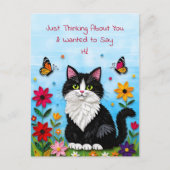 Thinking About You | Saying Hi Personalized Briefkaart (Voorkant)