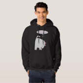 Thinking Cat Volwassenen Pullover Hoodie (Voorkant volledig)
