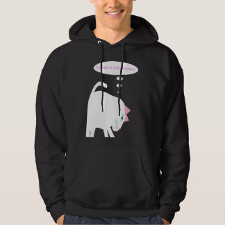 Thinking Cat Volwassenen Pullover Hoodie