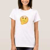 Thinking Face Emoji T-shirt (Voorkant)