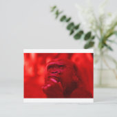 Thinking Gorilla Briefkaart (Staand voorkant)