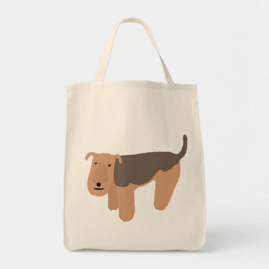 Thinking Lakeland Terrier (met zadelstoel) Tote Bag (Voorkant)
